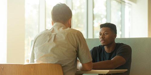 Two Students Talking
